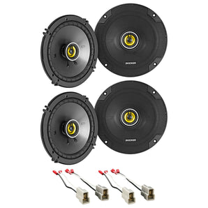 Kicker CSC Front+Rear Door 6.5" Speaker Replacement For 1993-2007 Subaru Impreza