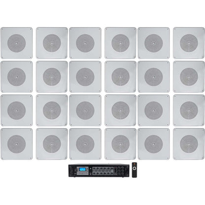 Commercial Amp+24) 8" Background Music Ceiling Speakers For Restaurant