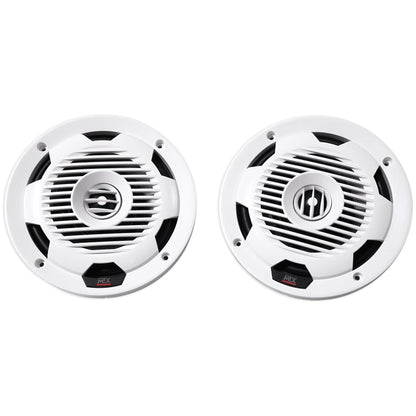 Pair MTX Audio WET77-W 7.7" 300 Watt Marine Boat Coaxial Speakers in White