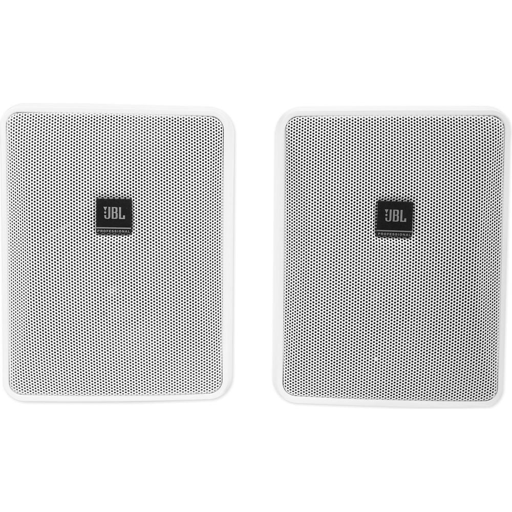 (2) JBL 5.25" White Commercial Wall Speakers + Amp