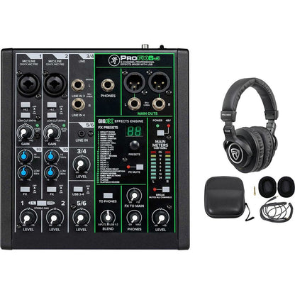 ProFX6v3 6-Channel Professional Effects Mixer w/USB + Headphones
