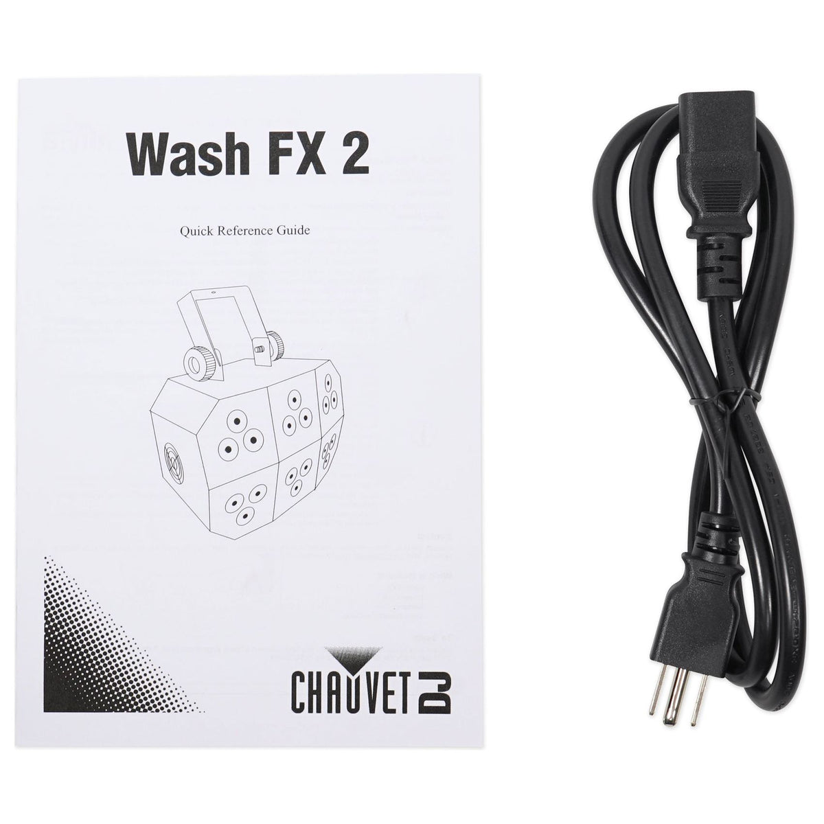 (4) Wash FX 2 RGB+UV Effect Wash Lights + Haze Machine + Fluid