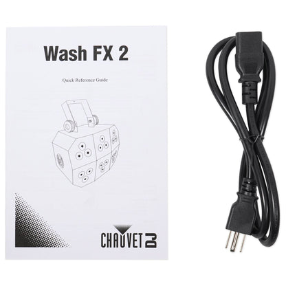(4) Wash FX 2 RGB+UV Effect Wash Lights + Haze Machine + Fluid