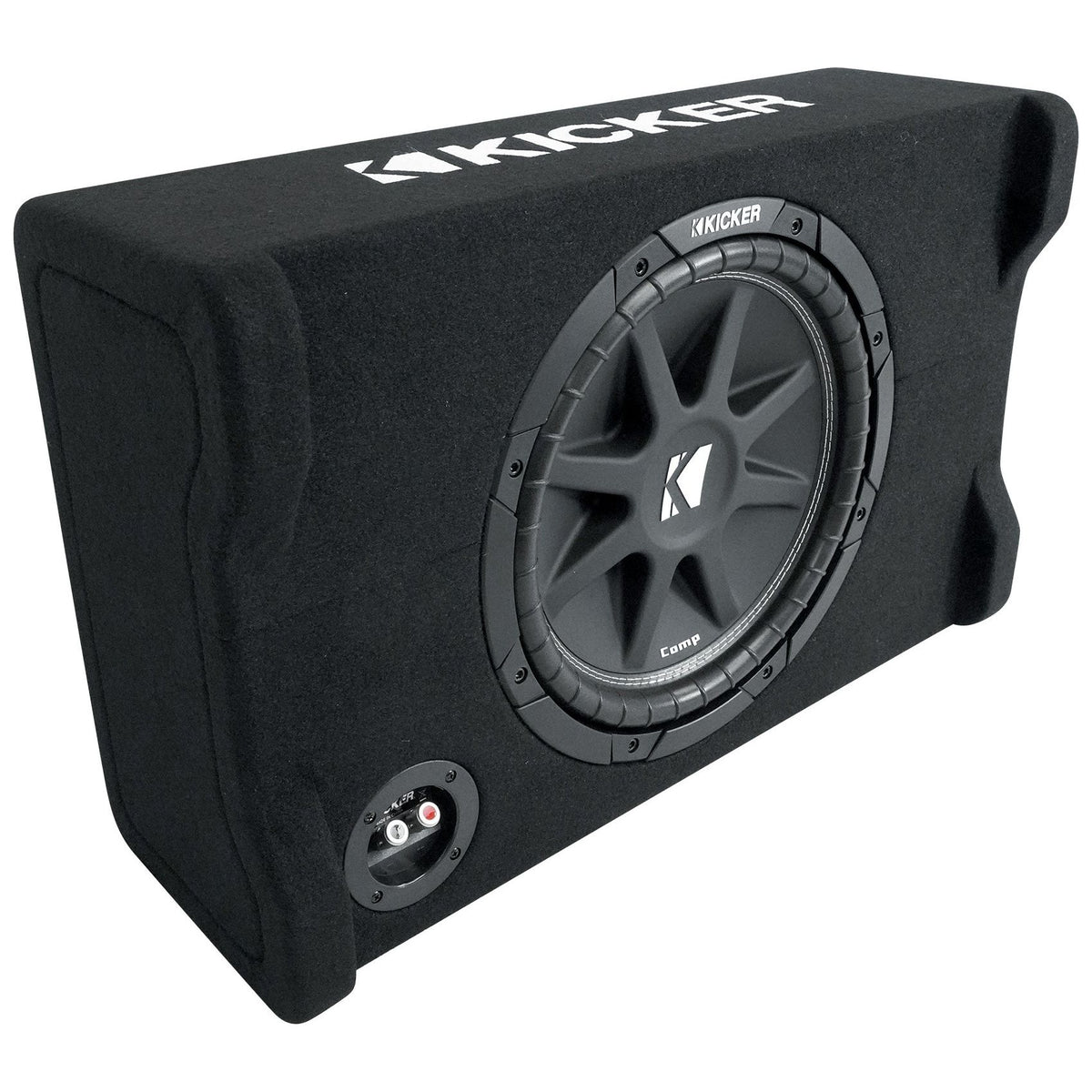 KICKER 48CDF124 Comp12 12" 300w Down Firing Car Subwoofer in Sub Box Enclosure