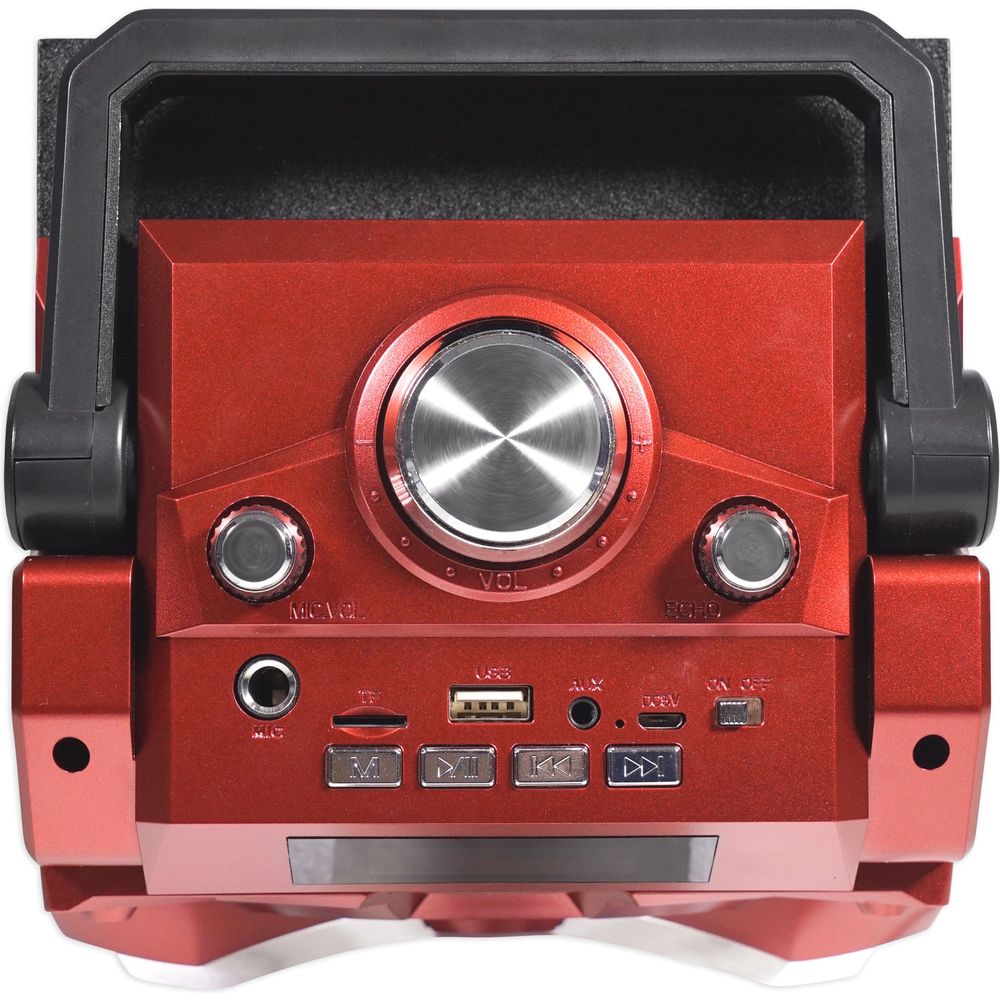 Bluetooth Karaoke Machine System with LEDs, Microphone, Remote & Stand