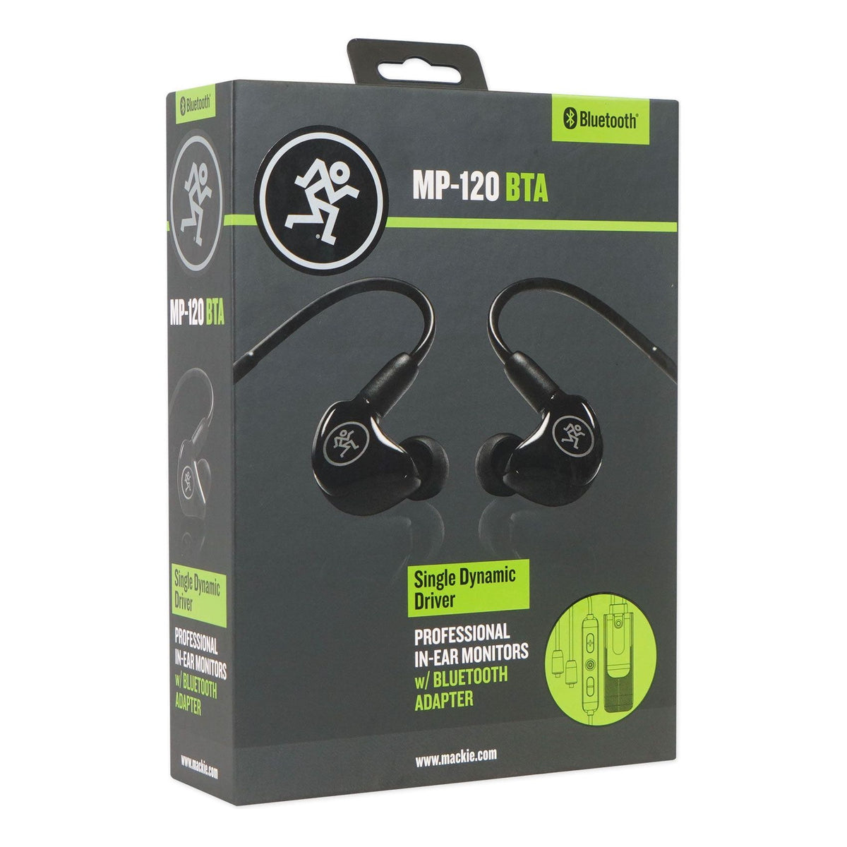 Mackie MP-120 BTA Single Dynamic Driver Professional In-Ear Monitors w/Bluetooth