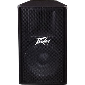 2)  Peavey PV 115 800 Watt 15" 2 Way Speakers+2) Stands+2) Cables+Carry Case