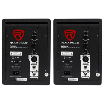DPM5W White 2-Pack + RVSM1 Stands Bundle