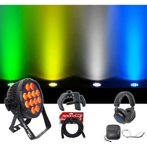 Chauvet DJ SlimPar Pro H USB D-Fi RGBAW+UV LED Wash Light+Cable+Clamp+Headphones