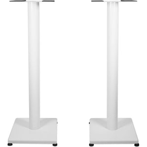 Pair Rockville RS29W 29" Steel Studio Monitor Recording Studio Stands in White