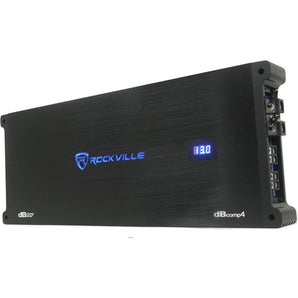 Rockville dBcomp4 Competition Mono Amplifier 3000w RMS Dyno-Certified! Car Audio Amp
