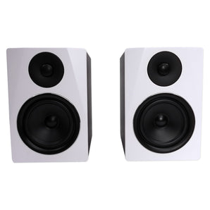 2) Rockville APM6W 6.5" Active Studio Monitors+Stands+Mic+Headphones+Iso Shield