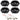 Hifonics 6x8" Front+Rear Factory Speaker Replacement For 97-98 Ford Expedition