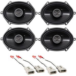 Hifonics 6x8" Front+Rear Factory Speaker Replacement For 97-98 Ford Expedition