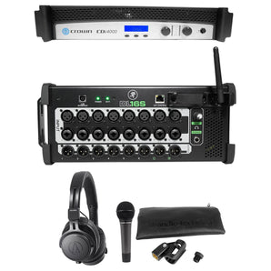 Crown CDi4000 2-Ch. 1200w Amplifier+Mackie Mixer+Audio Technica M60X Headphones
