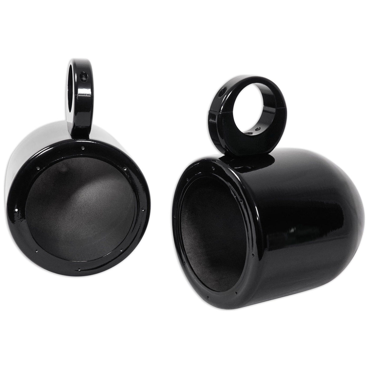Pair KICKER 45KM654 6.5" 390w Black Marine Wakeboard Swivel Tower Boat Speakers