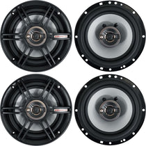 (4) Crunch CS653 6.5" Car Audio 3-Way Speakers 300 Watts Max 6 1/2" Inch