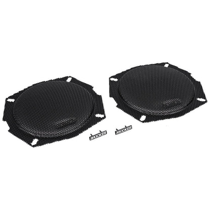 Kicker 10PS5250 5.25” Harley Davidson Motorcycle Speakers+Free Bluetooth Speaker