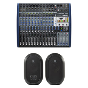 PRESONUS StudioLive SLM AR16C 16 Ch Mixer USB Recording Interface+JBL Monitors