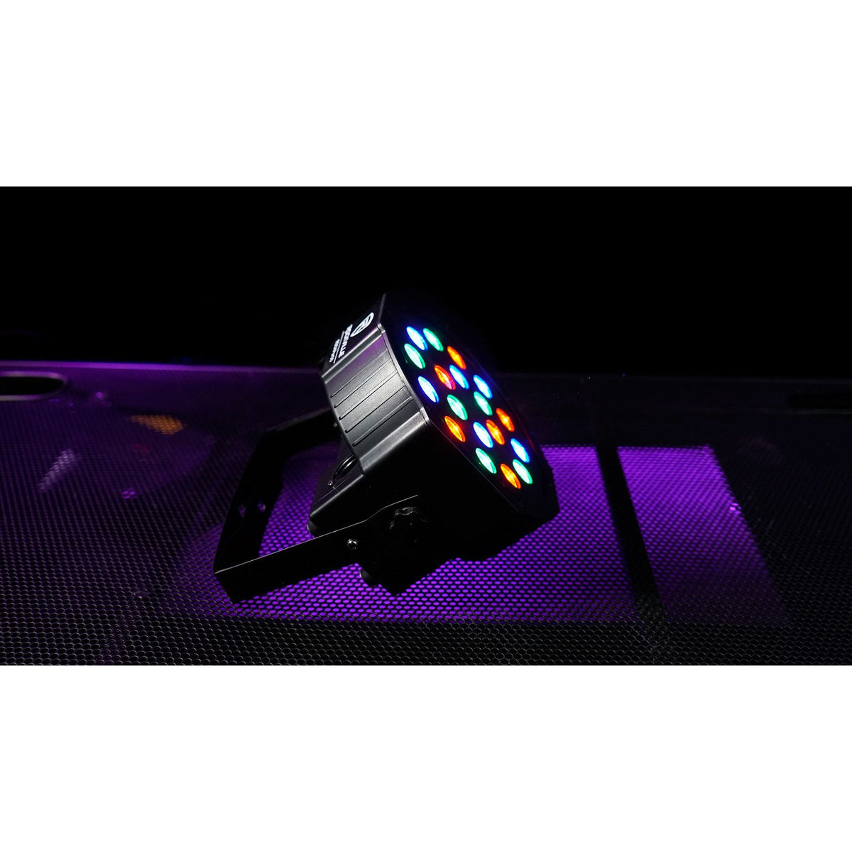FHB-118 LED RGB DMX LED PAR Can Wash Lights+(2) Cables+Carry Bag
