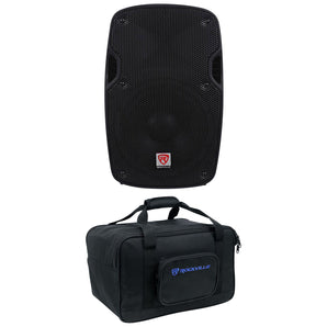 Rockville SPG84 8" 400w DJ PA Speaker ABS Lightweight Cabinet 4-Ohm+Carry Bag