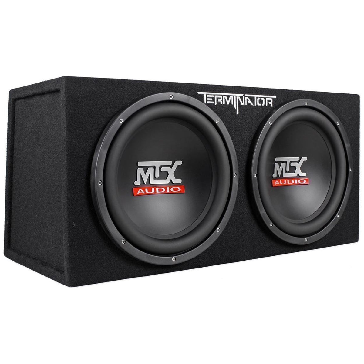MTX Terminator TNP212D2 Dual 12" Sub Box + NPB3 Bluetooth Boombox Bundle