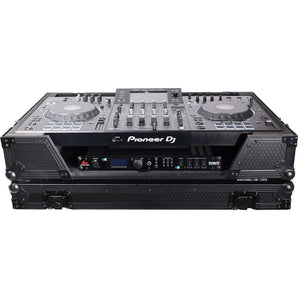 ProX XS-XDJXZ WBL Black Case Fits Pioneer XDJ-XZ Wheels Gold Frame 1U Rack Rails