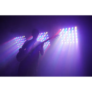 (4) Rockville STAGE MATRIX 36 RGB 6x6 Tri-Colored Matrix Blinder Lights DJ/Stage