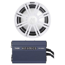 45KMF102 10" Free Air Marine Subwoofer with Hifonics Amp & White Grille