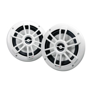 (4) MB QUART NF1-116 6.5" 80 Watt Marine 2-Way Coaxial White Speakers For Boat