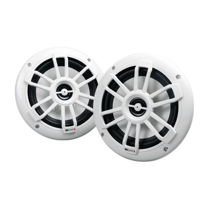 NF1-116 6.5" Speakers + MAC65W White Aluminum Tower Pods