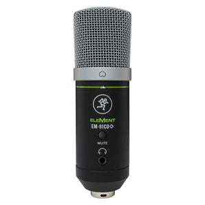Mackie EM-91CU+ USB Microphone Studio Condenser Streaming Recording Mic