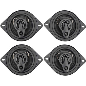 (4) Rockville RV35.3A 3.5" 3-Way Car Speakers 400 Watts/120 Watts RMS CEA Rated