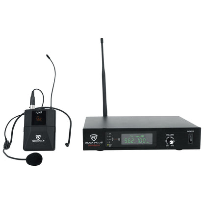 RPG12 12" Powered 800 Watt 2-Way PA Speaker System+Headset Microphone