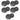 10) Rockville HC85 8" Inch 700 Watt Black In-Ceiling Home Theater Speakers 8 Ohm