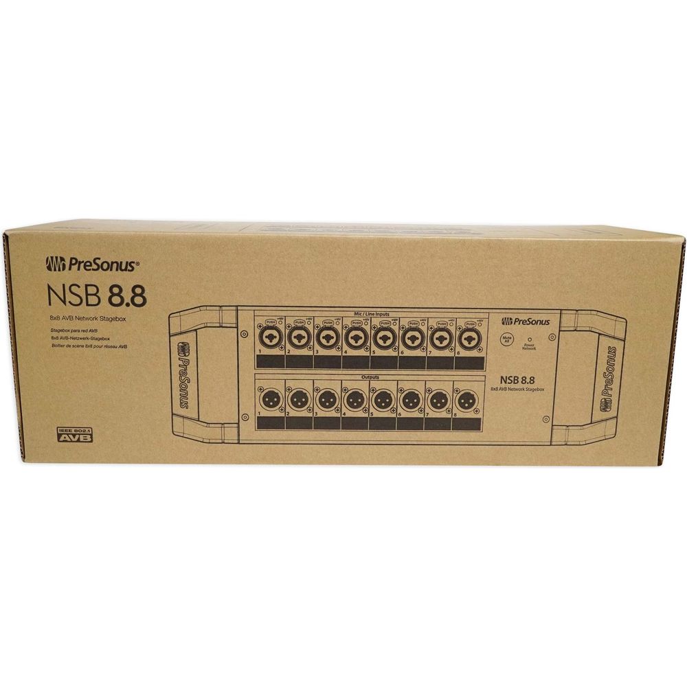 NSB 8.8 AVB Stage Box with Rack Mount Kit