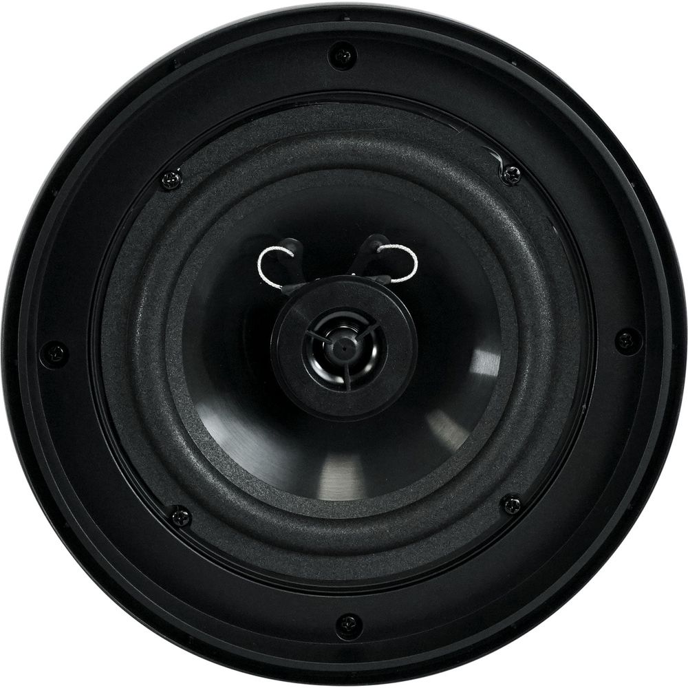 6-Zone Commercial Amp+7 Black Pendant Speakers For Restaurant/Bar/Cafe