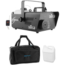 H1600 Hurricane 1600 DMX Fog Machine+Remote+Waterproof Carry Bag Case