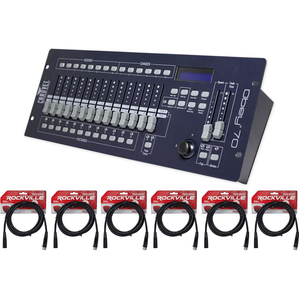 OBEY 70 + (6) DMX3P10FT