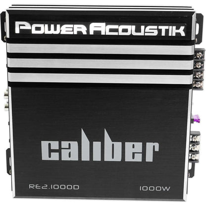 Power Acoustik RE2-1000D 1000 Watt 2-Channel Car Audio Amplifier Amp+Wire Kit