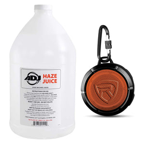 American DJ ADJ Haze Fluid Juice Liquid Gallon+Portable Bluetooth Speaker