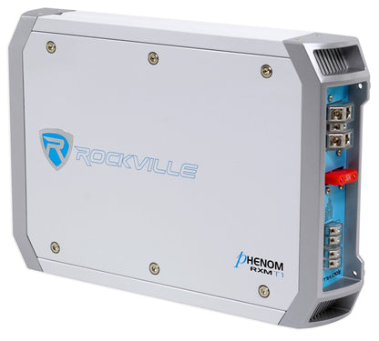2) KICKER 45KM84L 8" 600w Marine Boat LED Wakeboard Speakers+Amplifier+Amp Kit