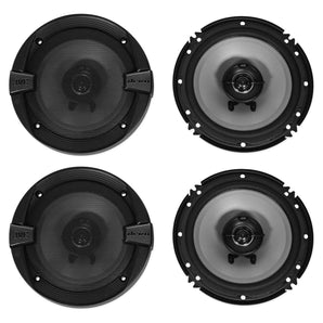 (4) JVC CS-DR162 6.5" 300 Watt Car Audio 2-Way Coaxial Speakers