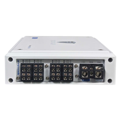 Rockville RXM8BTW 8 Channel 1500 Watt Marine Bluetooth Amplifier