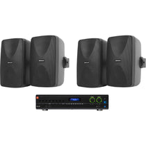 VMA2120 Amplifier + 4 5.25" Black Wall Speakers