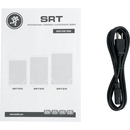 (2) SRT215 1600W 15in PA Speaker Bundle with Transport Cart & 3 Mics