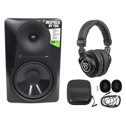MR824 8" 85w Powered Studio Monitor Class A/B Bi-Amp Speaker+Headphones