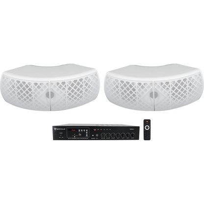 RCS80-1 + WET-D4 White Speakers Bundle