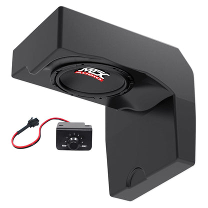 10" 500w Powered Under-Seat MTX Subwoofer+Enclosure For 2014-17 Polaris Ranger