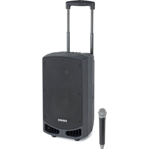 2) Samson Expedition XP310W-K 10" Portable Rechargeable Speakers w/Bluetooth+Mic